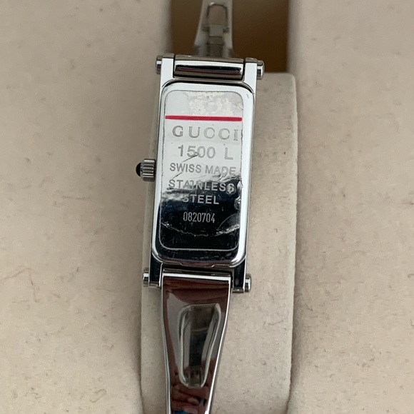 (PRICE IS FIRMED )💯% Authentic GUCCI 1500L Series Horsebit bangle/watch (Small) - Picture 4 of 10